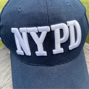 NYPD baseball hat cap navy white embroidered adjustable New York City police nwt